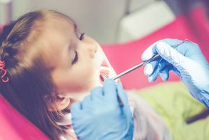 girl at the dentist